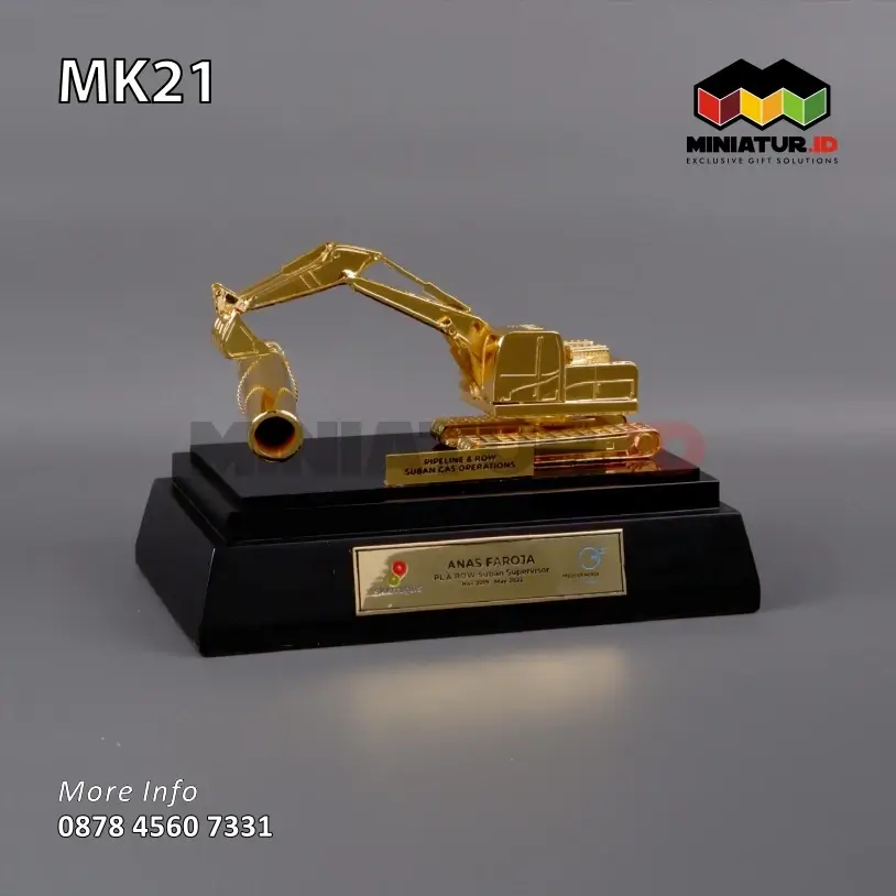 Miniatur Alat Berat Pipeline Excavator