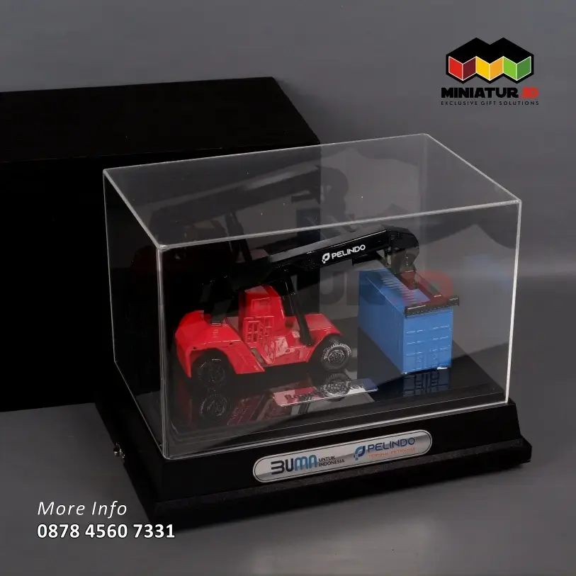 Box Miniatur Reach Stacker Container Handler