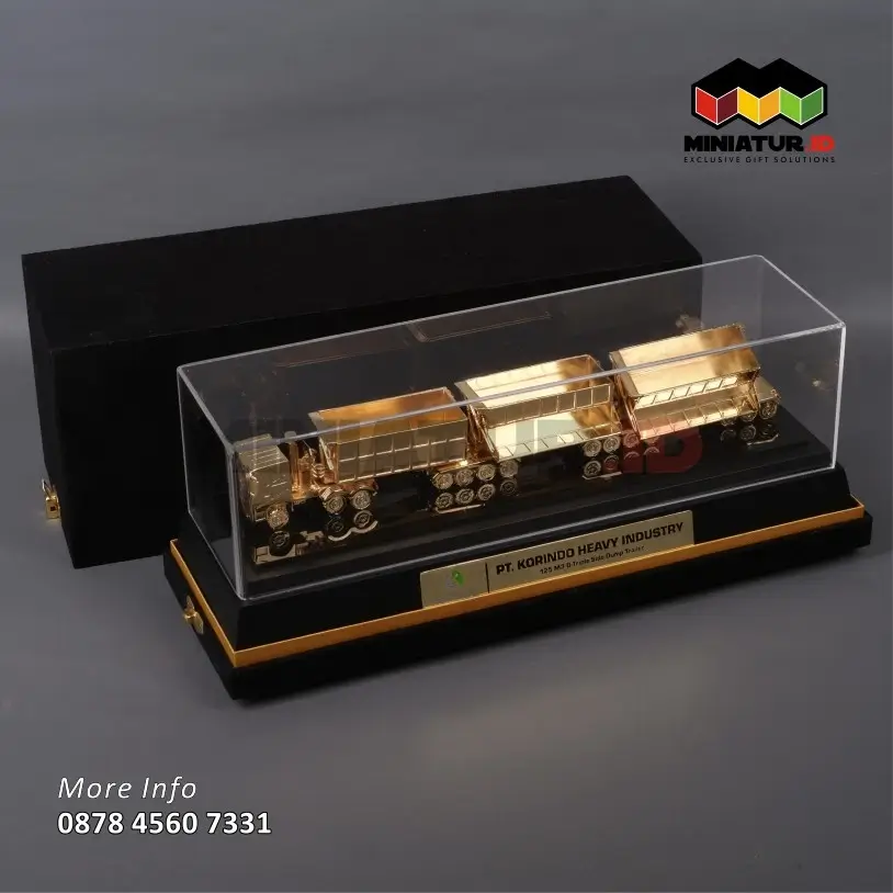 Box Miniatur 125 M3 B-Triple Side Dump Trailer