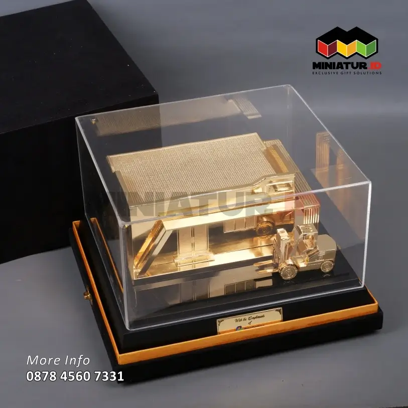 Box MB49 Miniatur Bangunan & Alat Berat Forklift Bina Pertiwi