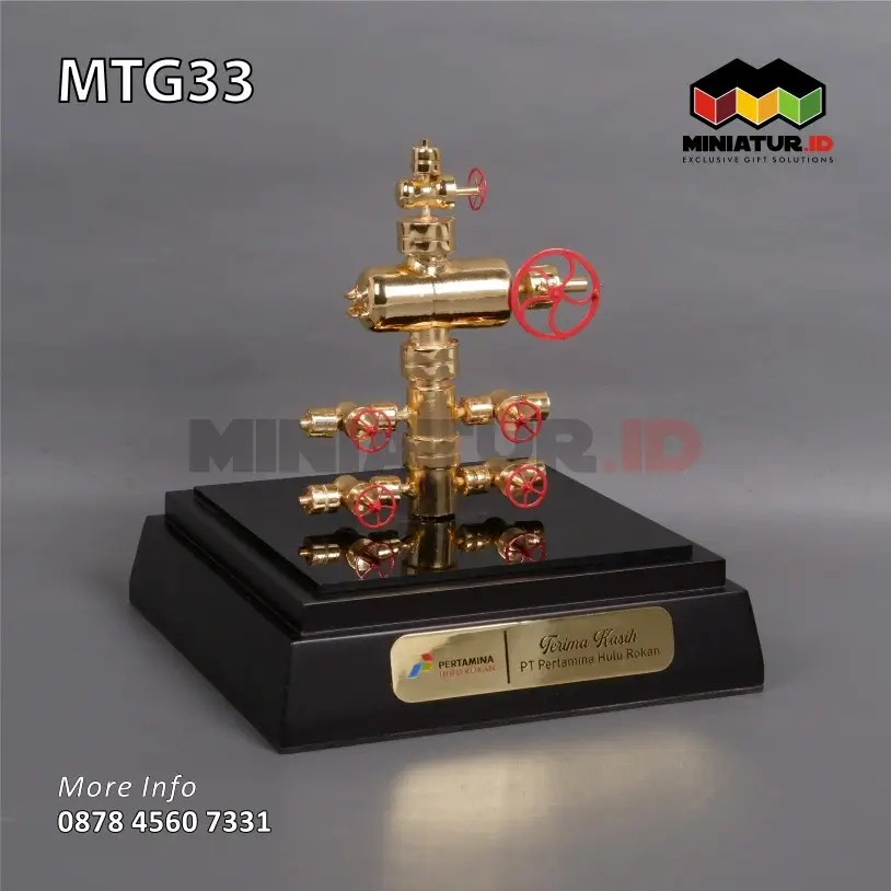 MTG33 Miniatur Wellhead Pertamina Hulu Rokan